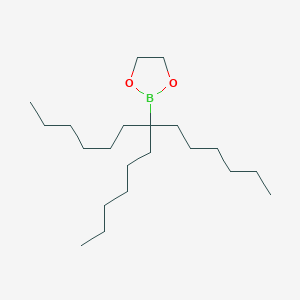 molecular formula C21H43BO2 B14161969 2-(7-Hexyltridecan-7-yl)-1,3,2-dioxaborolane CAS No. 3703-31-9