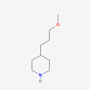 molecular formula C9H19NO B1416198 4-(3-Methoxypropyl)piperidine CAS No. 858260-60-3
