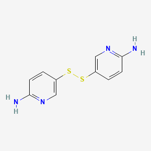 molecular formula C10H10N4S2 B14161997 5-[(6-Aminopyridin-3-yl)disulfanyl]pyridin-2-amine CAS No. 71167-99-2