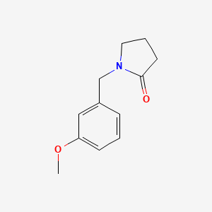 molecular formula C12H15NO2 B14162028 2-Pyrrolidinone, 1-((3-methoxyphenyl)methyl)- CAS No. 60737-66-8