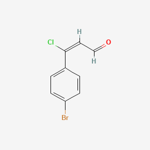 molecular formula C9H6BrClO B1416204 (2E)-3-(4-溴苯基)-3-氯丙烯醛 CAS No. 161891-31-2
