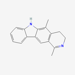 molecular formula C17H16N2 B14162049 1,5-dimethyl-3,4-dihydro-2H-pyrido[4,3-b]carbazole CAS No. 4241-44-5