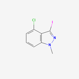 molecular formula C8H6ClIN2 B1416206 4-氯-3-碘-1-甲基-1H-吲唑 CAS No. 1015846-58-8