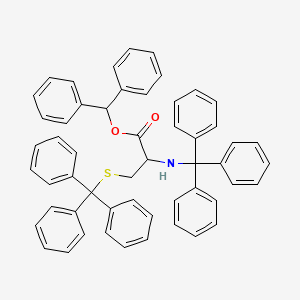 (Diphenylmethyl) 2-[(triphenylmethyl)amino]-3-(triphenylmethyl)sulfanyl-propanoate