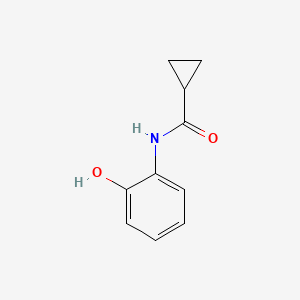 molecular formula C10H11NO2 B1416209 N-(2-羟基苯基)环丙烷甲酰胺 CAS No. 883244-95-9