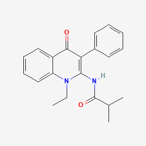 N-(1-ethyl-4-oxo-3-phenylquinolin-2-yl)-2-methylpropanamide