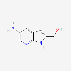 1H-Pyrrolo[2,3-b]pyridine-2-methanol, 5-amino-