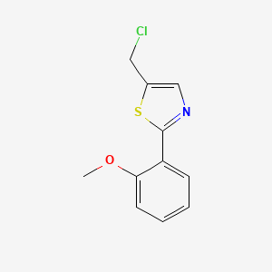 molecular formula C11H10ClNOS B1416213 5-(氯甲基)-2-(2-甲氧基苯基)-1,3-噻唑 CAS No. 915925-13-2