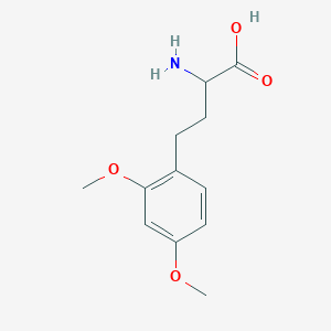 molecular formula C12H17NO4 B14162140 2-Amino-4-(2,4-dimethoxy-phenyl)-butyric acid 