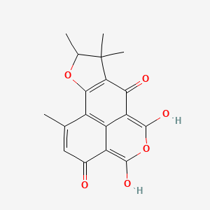 molecular formula C18H16O6 B14162151 Agn-PC-0lsspf CAS No. 7231-12-1