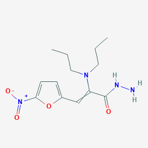 molecular formula C13H20N4O4 B14162163 2-(Dipropylamino)-3-(5-nitrofuran-2-yl)prop-2-enehydrazide CAS No. 33207-48-6