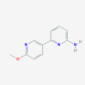 molecular formula C11H11N3O B14162174 6-(6-Methoxypyridin-3-YL)pyridin-2-amine CAS No. 1196154-58-1