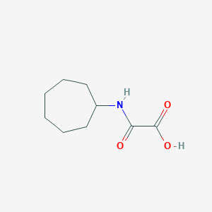 molecular formula C9H15NO3 B1416218 (Cycloheptylamino)(oxo)acetic acid CAS No. 1018243-04-3