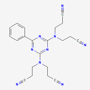 3-[[4-[bis(2-cyanoethyl)amino]-6-phenyl-1,3,5-triazin-2-yl]-(2-cyanoethyl)amino]propanenitrile