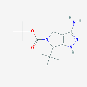 Tert-butyl 3-amino-6-tert-butyl-4,6-dihydropyrrolo[3,4-C]pyrazole-5(1H)-carboxylate