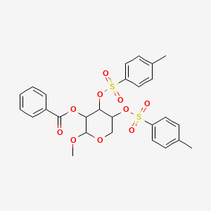 Methyl 2-o-benzoyl-3,4-bis-o-[(4-methylphenyl)sulfonyl]pentopyranoside