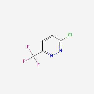 molecular formula C5H2ClF3N2 B1416223 3-Chloro-6-(trifluoromethyl)pyridazine CAS No. 258506-68-2