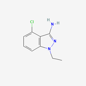 molecular formula C9H10ClN3 B1416225 4-Chloro-1-ethyl-1H-indazol-3-amine CAS No. 1015846-49-7
