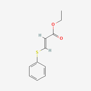 molecular formula C11H12O2S B14162251 Acrylic acid, 3-(phenylthio)-, ethyl ester CAS No. 64050-18-6