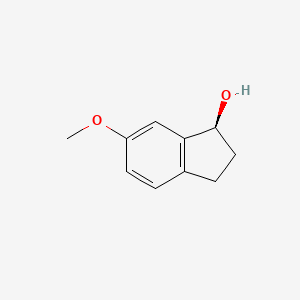 molecular formula C10H12O2 B1416226 (1S)-6-甲氧基-2,3-二氢-1H-茚-1-醇 CAS No. 200425-75-8