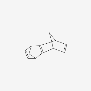 molecular formula C12H12 B14162262 tetracyclo[6.2.1.13,6.02,7]dodeca-2(7),4,9-triene CAS No. 97253-51-5