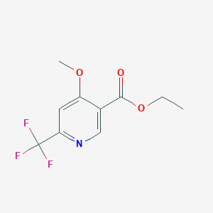 molecular formula C10H10F3NO3 B14162275 Ethyl 4-methoxy-6-(trifluoromethyl)nicotinate 