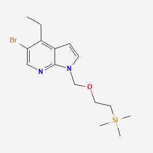 1H-Pyrrolo[2,3-b]pyridine, 5-bromo-4-ethyl-1-[[2-(trimethylsilyl)ethoxy]methyl]-