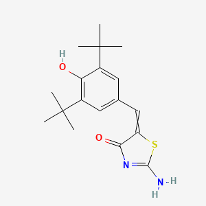 5-[[3,5-Bis(1,1-dimethylethyl)-4-hydroxyphenyl]methylene]-2-imino-4-thiazolidinone