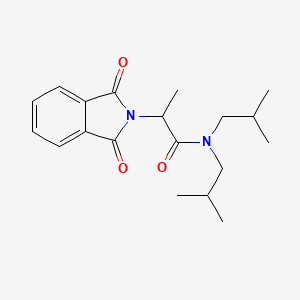 molecular formula C19H26N2O3 B14162393 2-(1,3-dioxo-1,3-dihydro-2H-isoindol-2-yl)-N,N-bis(2-methylpropyl)propanamide CAS No. 732248-60-1