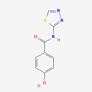 molecular formula C9H7N3O2S B1416241 4-hydroxy-N-(1,3,4-thiadiazol-2-yl)benzamide CAS No. 1019390-60-3