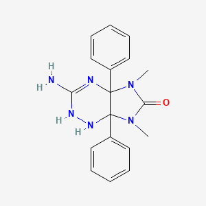 3-Imino-5,7-dimethyl-4a,7a-diphenyloctahydro-6H-imidazo[4,5-E][1,2,4]triazin-6-one