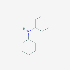 molecular formula C11H23N B1416243 N-(pentan-3-yl)cyclohexanamine CAS No. 51609-04-2