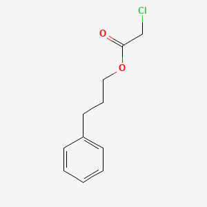 molecular formula C11H13ClO2 B14162458 Acetic acid, chloro-, 3-phenylpropyl ester CAS No. 64046-48-6