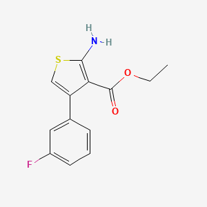 molecular formula C13H12FNO2S B1416253 2-氨基-4-(3-氟苯基)噻吩-3-甲酸乙酯 CAS No. 849659-38-7