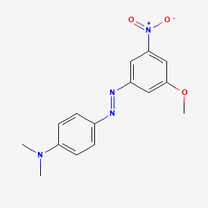 molecular formula C15H16N4O3 B14162541 Azobenzene, 3-methoxy-4'-dimethylamino-5-nitro- CAS No. 381672-19-1