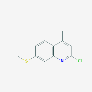 2-Chloro-4-methyl-7-(methylthio)quinoline