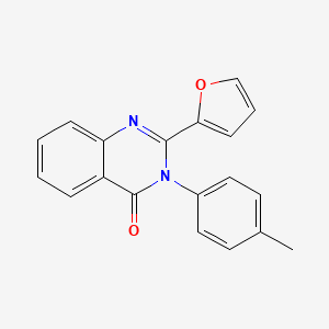 4(3H)-Quinazolinone, 2-(2-furanyl)-3-(4-methylphenyl)-