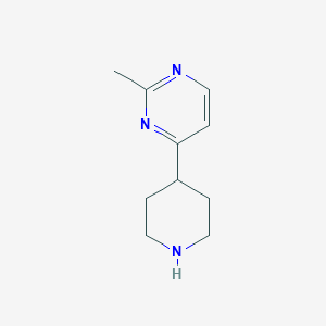 molecular formula C10H15N3 B1416261 2-Methyl-4-(piperidin-4-yl)pyrimidine CAS No. 949100-33-8