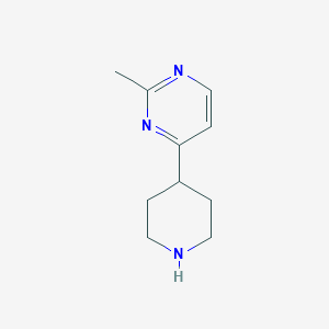 molecular formula C10H15N3 B1416261 2-甲基-4-(哌啶-4-基)嘧啶 CAS No. 949100-33-8