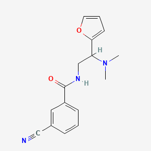 3-cyano-N-[2-(dimethylamino)-2-(furan-2-yl)ethyl]benzamide