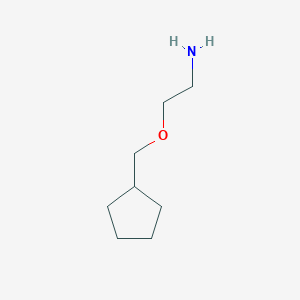 molecular formula C8H17NO B1416263 2-(Cyclopentylmethoxy)-1-ethanamine CAS No. 883520-43-2