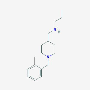 molecular formula C17H28N2 B1416264 N-{[1-(2-Methylbenzyl)piperidin-4-YL]methyl}-propan-1-amine CAS No. 1099597-11-1