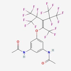 Benzene-1,3-diamine, N,N-diacetyl-5-[3,4,4,4-tetrafluoro-2-(1,2,2,2-tetrafluoro-1-trifluoromethylethyl)-1,3-di(trifluoromethyl)-1-butenyloxy]-