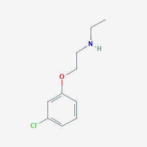 molecular formula C10H14ClNO B1416270 2-(3-Chlorophenoxy)-N-ethylethanamine CAS No. 915923-34-1