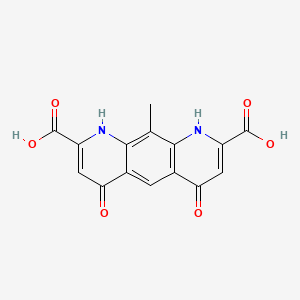 molecular formula C15H10N2O6 B14162715 10-Methyl-4,6-dioxo-1,9-dihydropyrido[3,2-g]quinoline-2,8-dicarboxylic acid CAS No. 49635-47-4