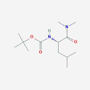 S-(1-Dimethylcarbamoyl-3-methyl-butyl)-carbamic acid tert-butyl ester