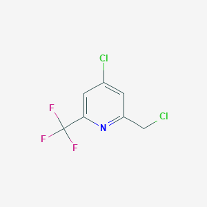 4-Chloro-2-(chloromethyl)-6-(trifluoromethyl)pyridine