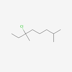 molecular formula C10H21Cl B14162771 Octane, 6-chloro-2,6-dimethyl- CAS No. 54059-75-5