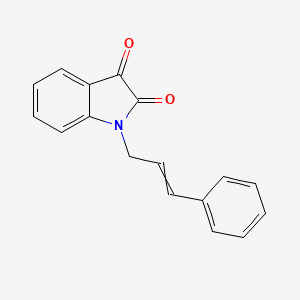 1-(3-Phenyl-2-propen-1-yl)-1H-indole-2,3-dione