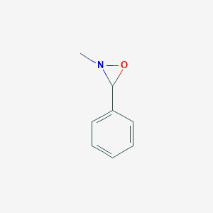 molecular formula C8H9NO B14162804 Oxaziridine, 2-methyl-3-phenyl- CAS No. 3400-12-2